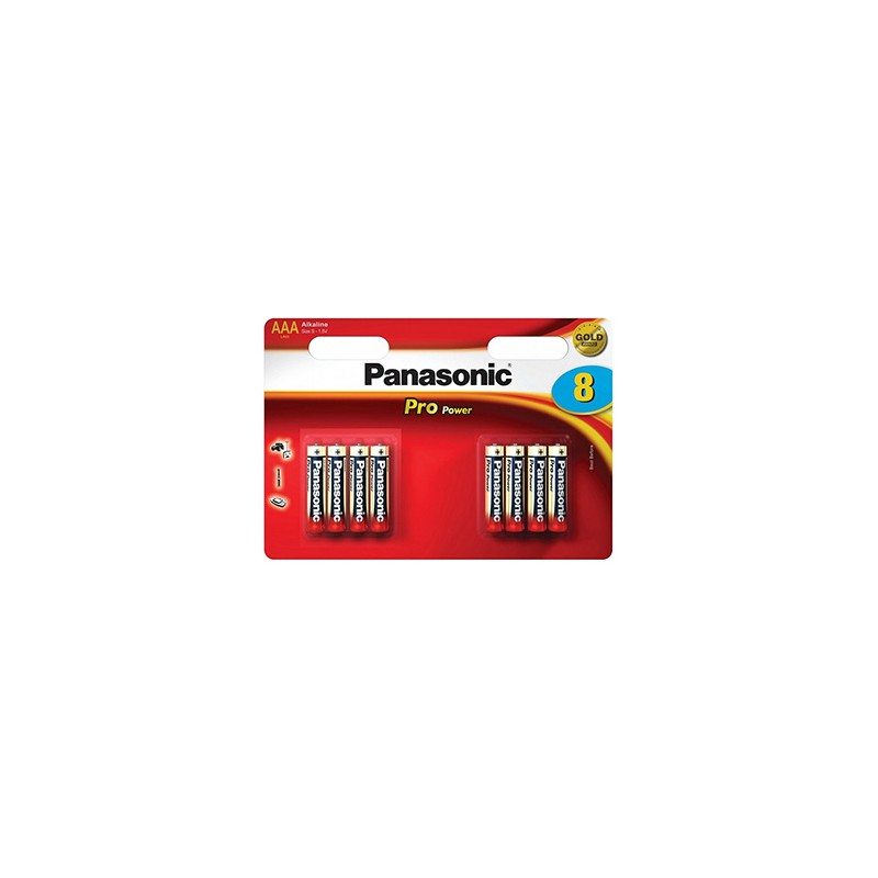 Panasonic Jednorazowa alkaliczna baterie AAA, 8-pack