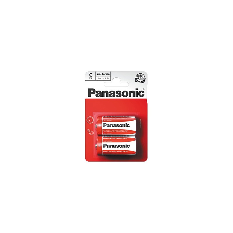 Panasonic Jednorazowa cynkowo-węglowa baterie C, 2-pack