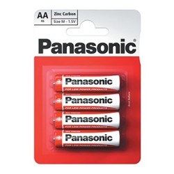 Panasonic Jednorazowa cynkowo-węglowa baterie AA, 4-pack