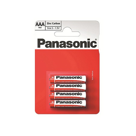 Panasonic Jednorazowa cynkowo-węglowa baterie AAA, 4-pack