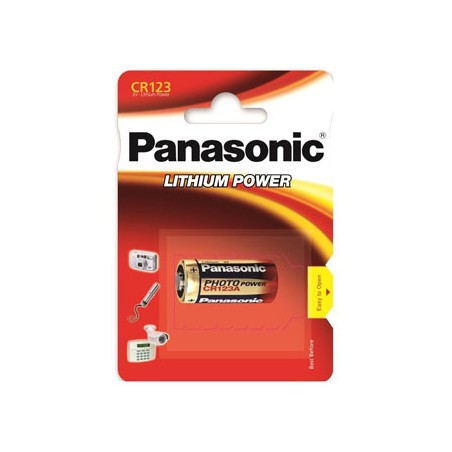 Panasonic Jednorazowa litowa baterie CR123A, 1-pack