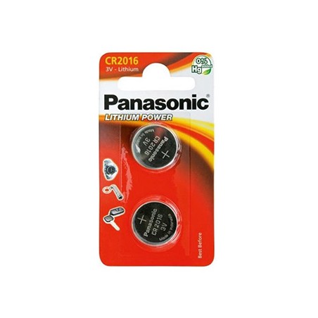 Panasonic Jednorazowa litowa baterie CR2016, 2-pack