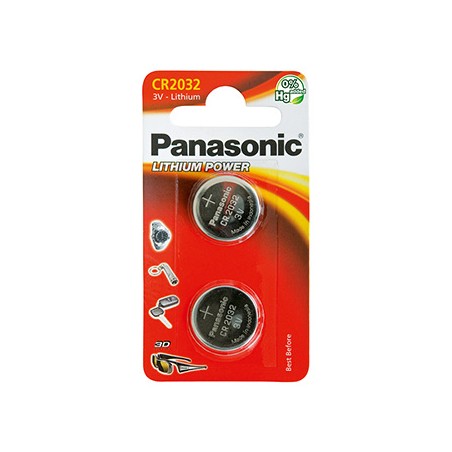 Panasonic Jednorazowa litowa baterie CR2032, 2-pack