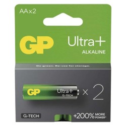 GP Ultra+ Jednorazowa alkaliczna baterie AA, 2-pack