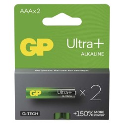 GP Ultra+ Jednorazowa alkaliczna baterie AAA, 2-pack