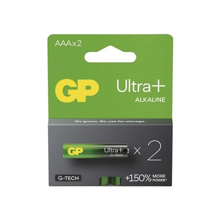 GP Ultra+ Jednorazowa alkaliczna baterie AAA, 2-pack