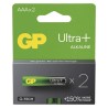 GP Ultra+ Jednorazowa alkaliczna baterie AAA, 2-pack
