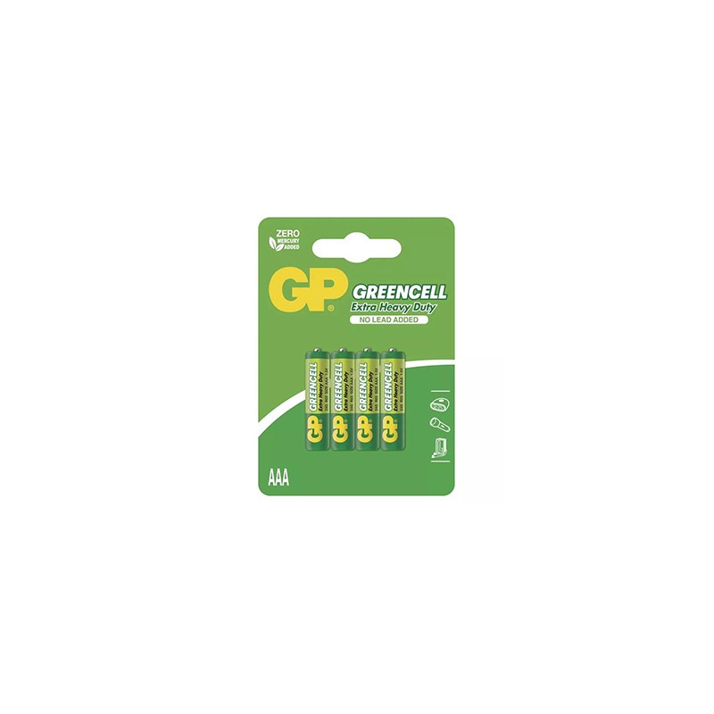 GP Jednorazowa cynkowo-węglowa baterie AAA, 4-pack