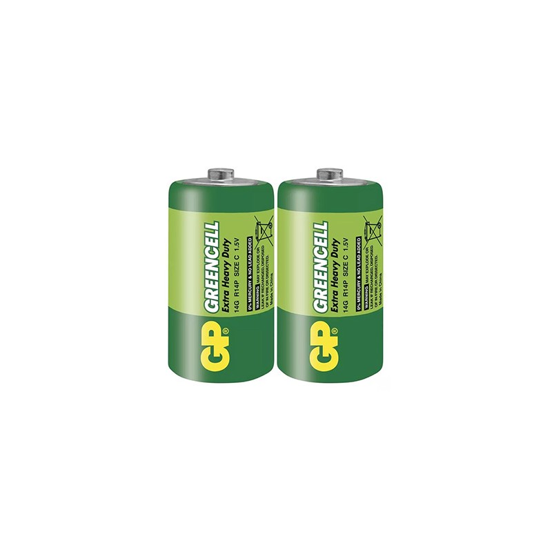 GP Jednorazowa cynkowo-węglowa baterie C, 2-pack