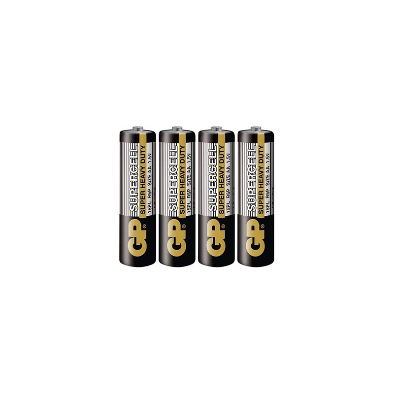 GP Jednorazowa cynkowo-węglowa baterie AA, 4-pack