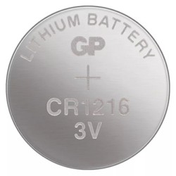 GP Jednorazowa litowa baterie CR1216, 5-pack
