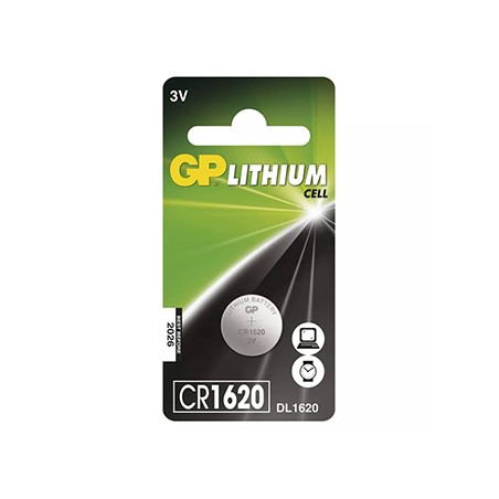 GP Jednorazowa litowa baterie CR1620, 1-pack