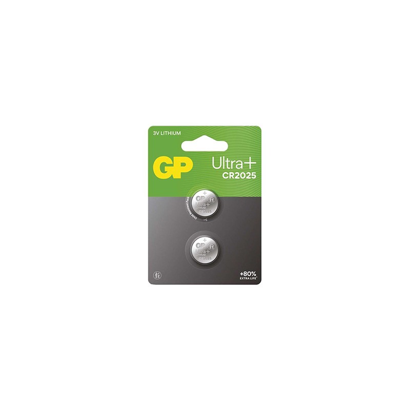 GP Jednorazowa litowa baterie CR2025, 2-pack