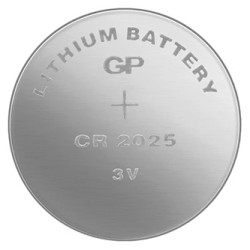 GP Jednorazowa litowa baterie CR2025, 2-pack