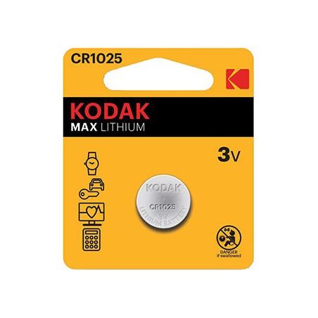 Kodak MAX Jednorazowa litowa baterie CR1025, 2-pack