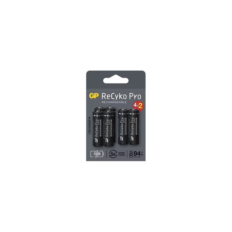 GP Akumulatorki Ni-MH baterie AA, 6-pack