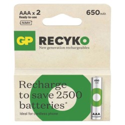 GP Akumulatorki Ni-MH baterie AAA, 2-pack