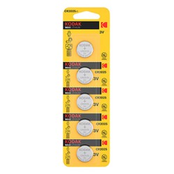 Kodak Jednorazowa litowa baterie CR2025, 5-pack