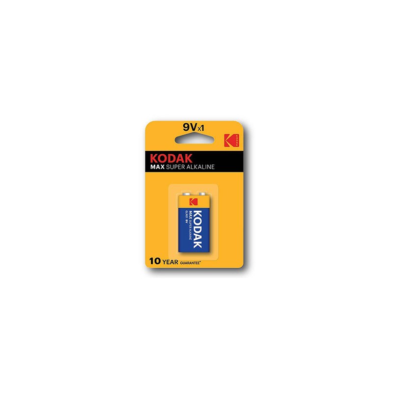 Kodak MAX SUPER Jednorazowa alkaliczna baterie 9VA, 1-pack