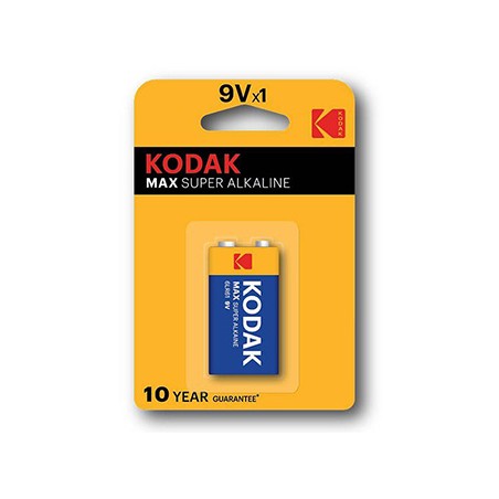Kodak MAX SUPER Jednorazowa alkaliczna baterie 9VA, 1-pack