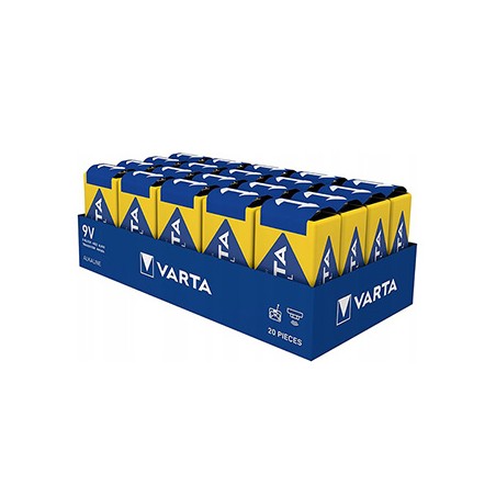 Varta Jednorazowa alkaliczna baterie 9V, 20-pack