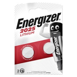 ENERGIZER Jednorazowa litowa baterie CR2025, 2-pack