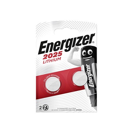 ENERGIZER Jednorazowa litowa baterie CR2025, 2-pack