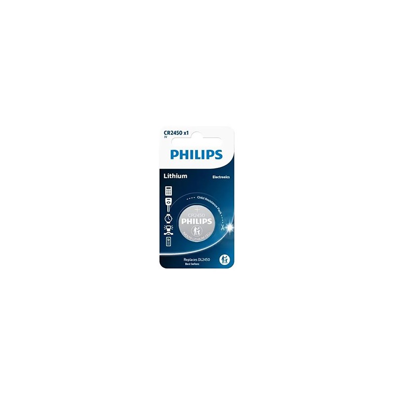 PHILIPS Jednorazowa litowa baterie CR2450, 1-pack