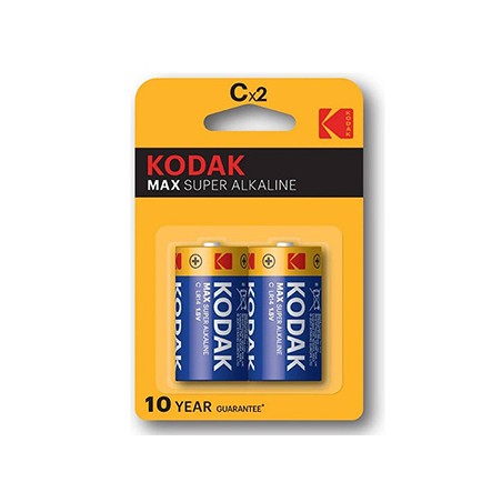 Kodak MAX SUPER Jednorazowa alkaliczna baterie LR14, 2-pack