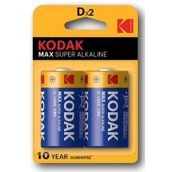 Kodak MAX SUPER Jednorazowa alkaliczna baterie LR20, 2-pack