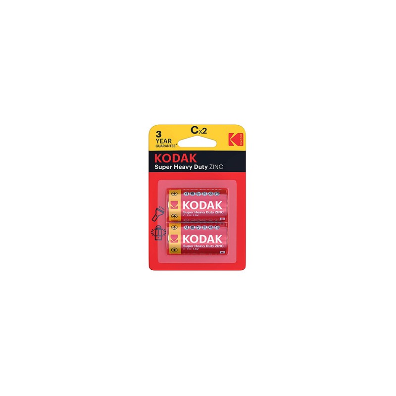 Kodak SUPER HEAVY DUTY Jednorazowa cynkowo-węglowa baterie LR14, 2-pack