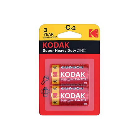 Kodak SUPER HEAVY DUTY Jednorazowa cynkowo-węglowa baterie LR14, 2-pack