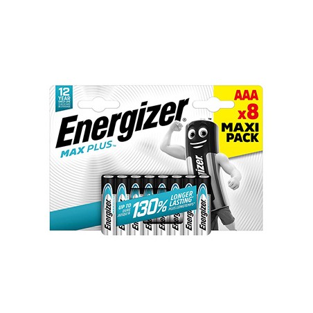 ENERGIZER MAX Plus Jednorazowa alkaliczna baterie AAA, 8-pack