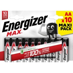 ENERGIZER MAX Jednorazowa alkaliczna baterie AA, 10-pack
