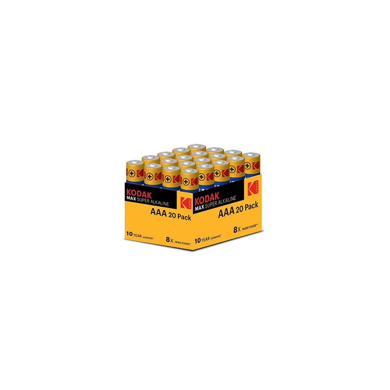 Kodak MAX SUPER Jednorazowa alkaliczna baterie AAA, 20-pack
