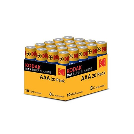 Kodak MAX SUPER Jednorazowa alkaliczna baterie AAA, 20-pack