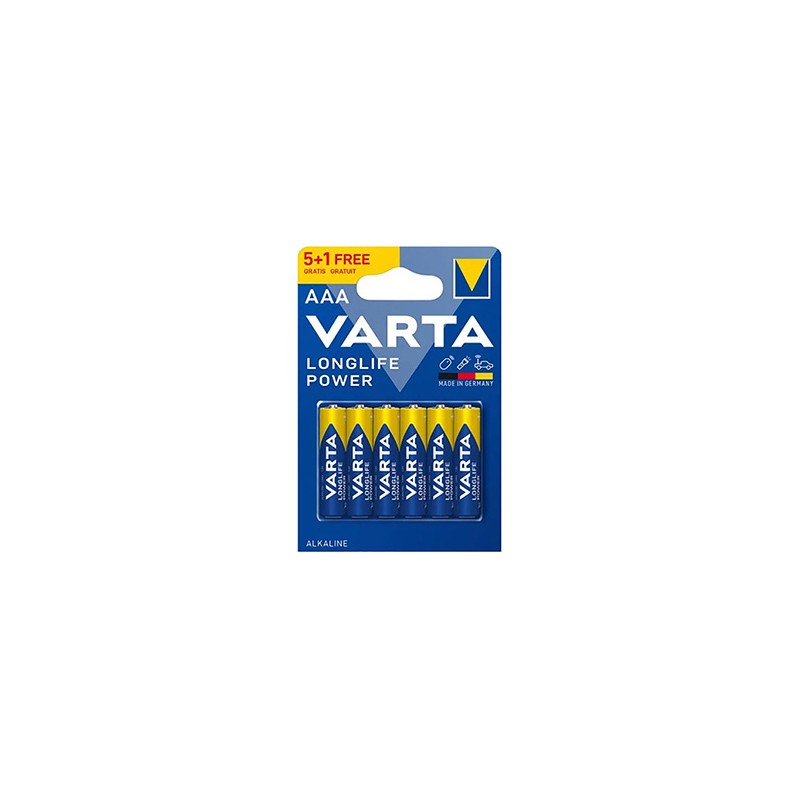 Varta Jednorazowa alkaliczna baterie AAA, 6-pack