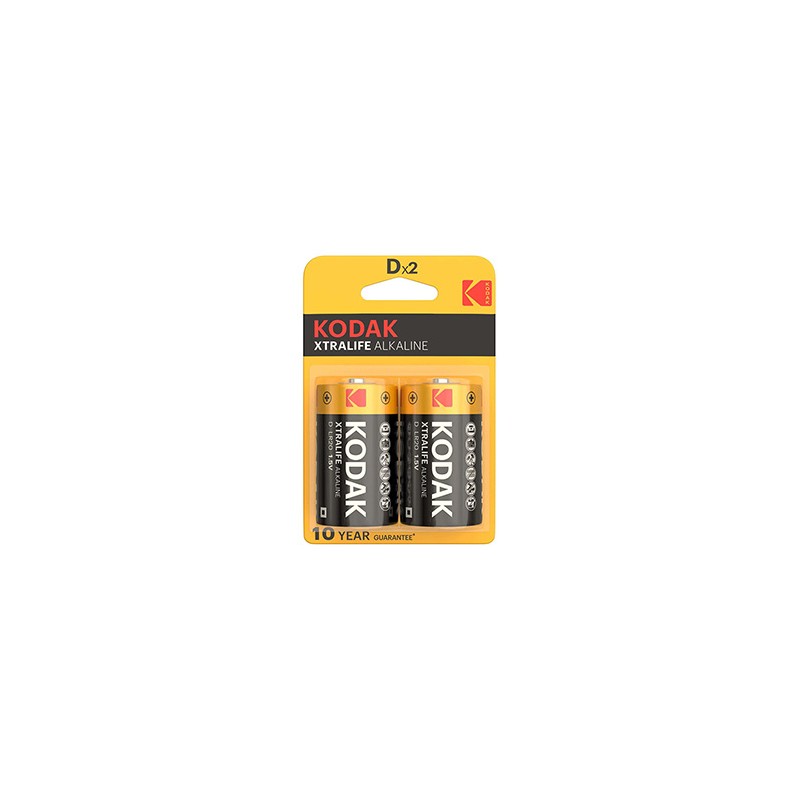 Kodak XTRALIFE Jednorazowa alkaliczna baterie LR20, 2-pack