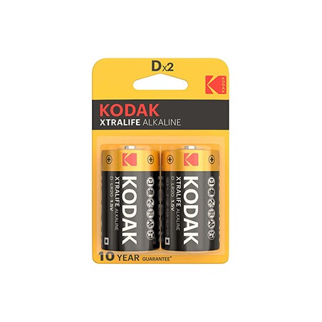 Kodak XTRALIFE Jednorazowa alkaliczna baterie LR20, 2-pack