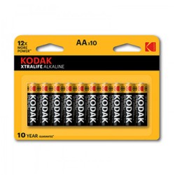 Kodak XTRALIFE Jednorazowa alkaliczna baterie AA, 10-pack