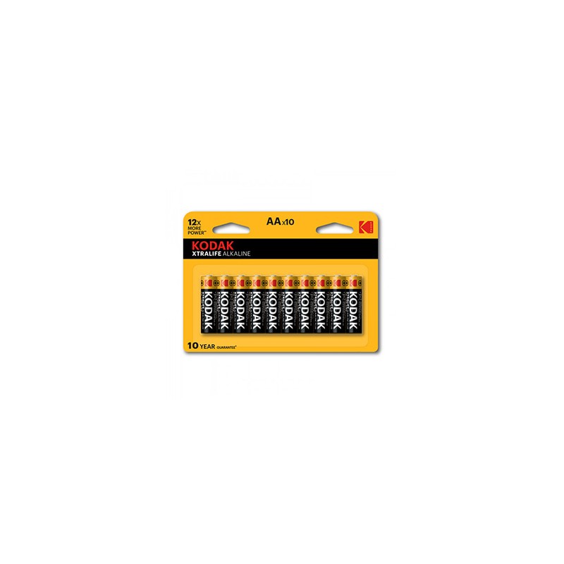 Kodak XTRALIFE Jednorazowa alkaliczna baterie AA, 10-pack