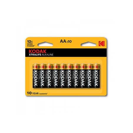 Kodak XTRALIFE Jednorazowa alkaliczna baterie AA, 10-pack