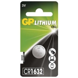 GP Jednorazowa litowa baterie CR1632, 1-pack