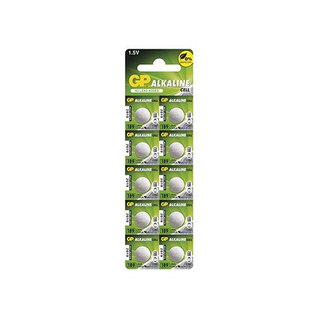 GP Jednorazowa alkaliczna baterie LR1130, 10-pack