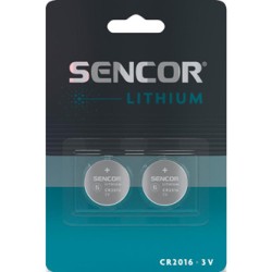 Sencor Jednorazowa litowa baterie CR2016, 2-pack
