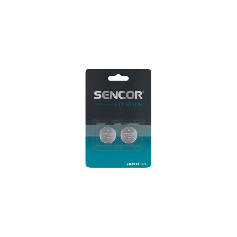 Sencor Jednorazowa litowa baterie CR2025, 2-pack