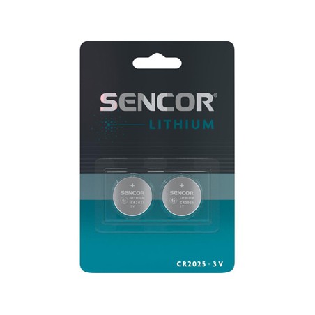 Sencor Jednorazowa litowa baterie CR2025, 2-pack