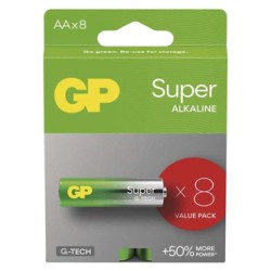 GP Jednorazowa alkaliczna baterie AA, 8-pack