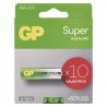 GP Super Jednorazowa alkaliczna baterie AA, 10-pack