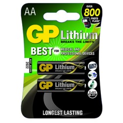 GP Jednorazowa litowa baterie AA, 2-pack